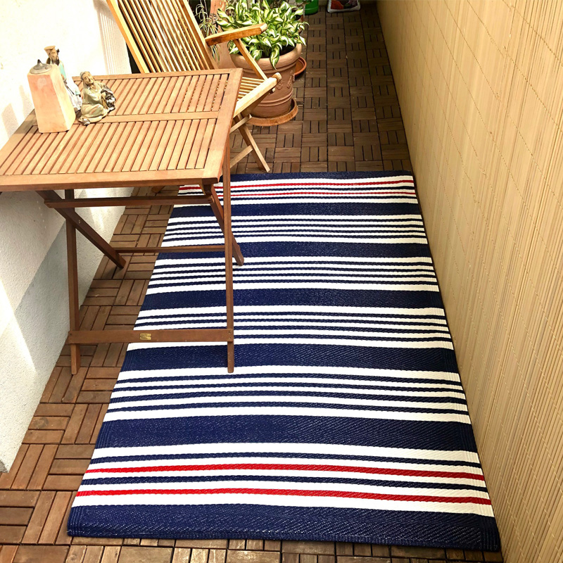 Outdoor Teppich Blau Rot 120x180cm