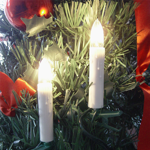 Weihnachtsbaumbeleuchtung, Weihnachtsbaumkerzen, Weihnachtskerzen verlängerbar