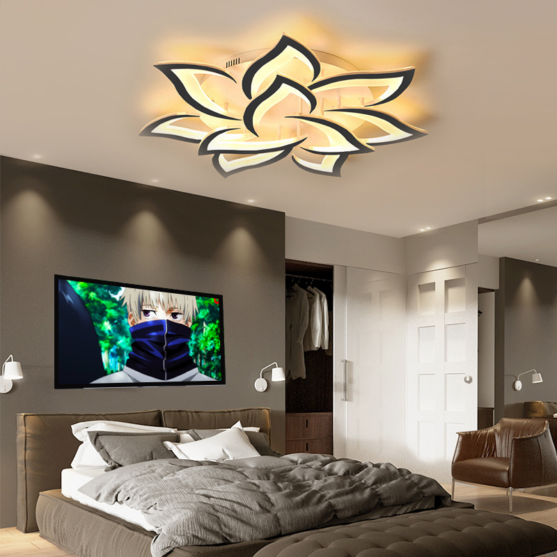 LED Deckenlampe Deckenleuchte Modern Design warmweiß 85W 80cm "C9072-10"